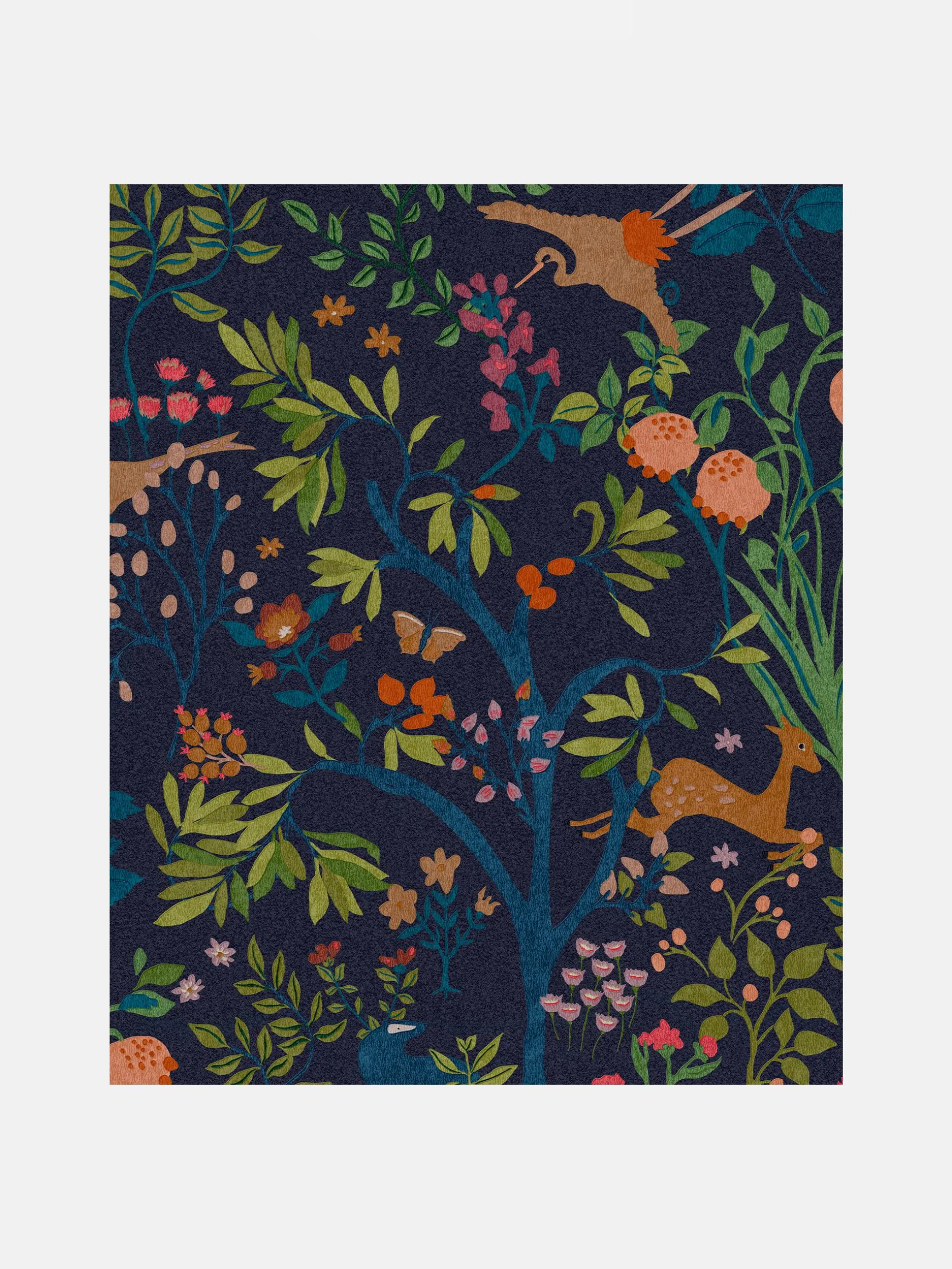 Blue Enchanted Woodland 10M Wallpaper