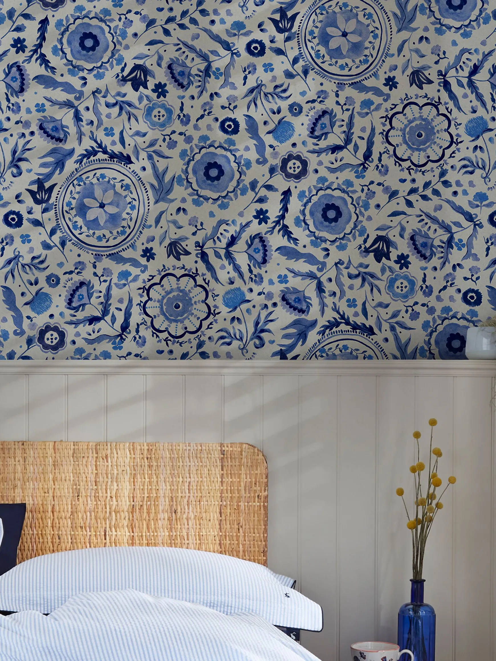 Blue Festival Flowers 10M Wallpaper