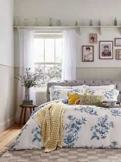 Blue Honey Floral Cover Set