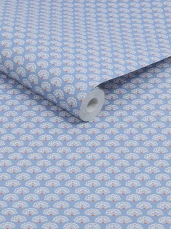 Blue Peacock Geo 10M Wallpaper