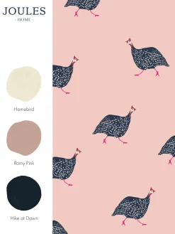 Blush Pink Guinea Fowl 10M Wallpaper