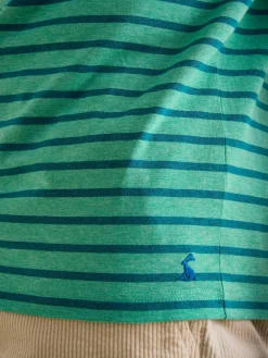 Boathouse Green Stripe Jersey Crew Neck T-Shirt