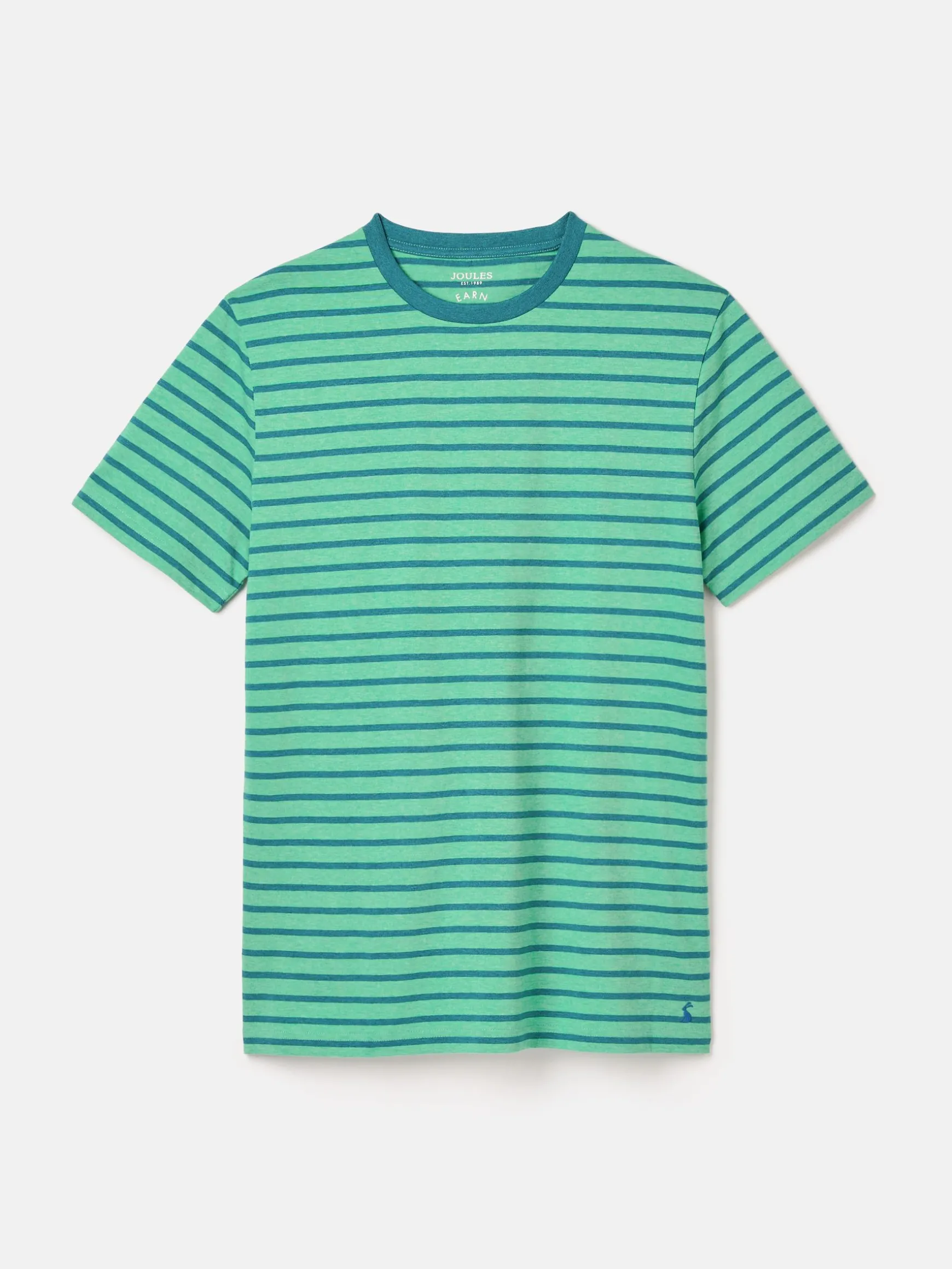 Boathouse Green Stripe Jersey Crew Neck T-Shirt