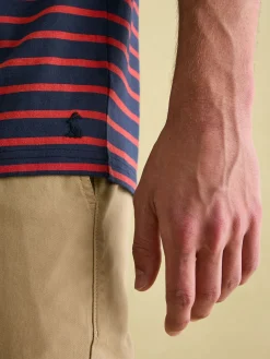 Boathouse Orange/Navy Jersey Crew Neck T-Shirt