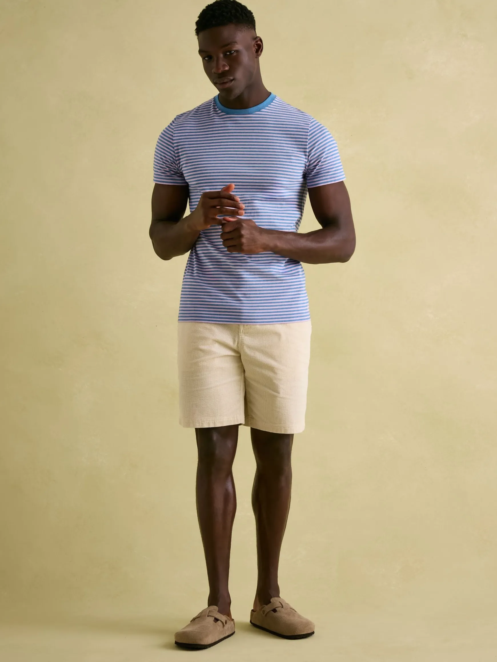 Boathouse Pink Stripe Jersey Crew Neck T-Shirt