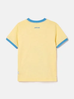 Boys' Archie Yellow Crocodile Artwork T-Shirt