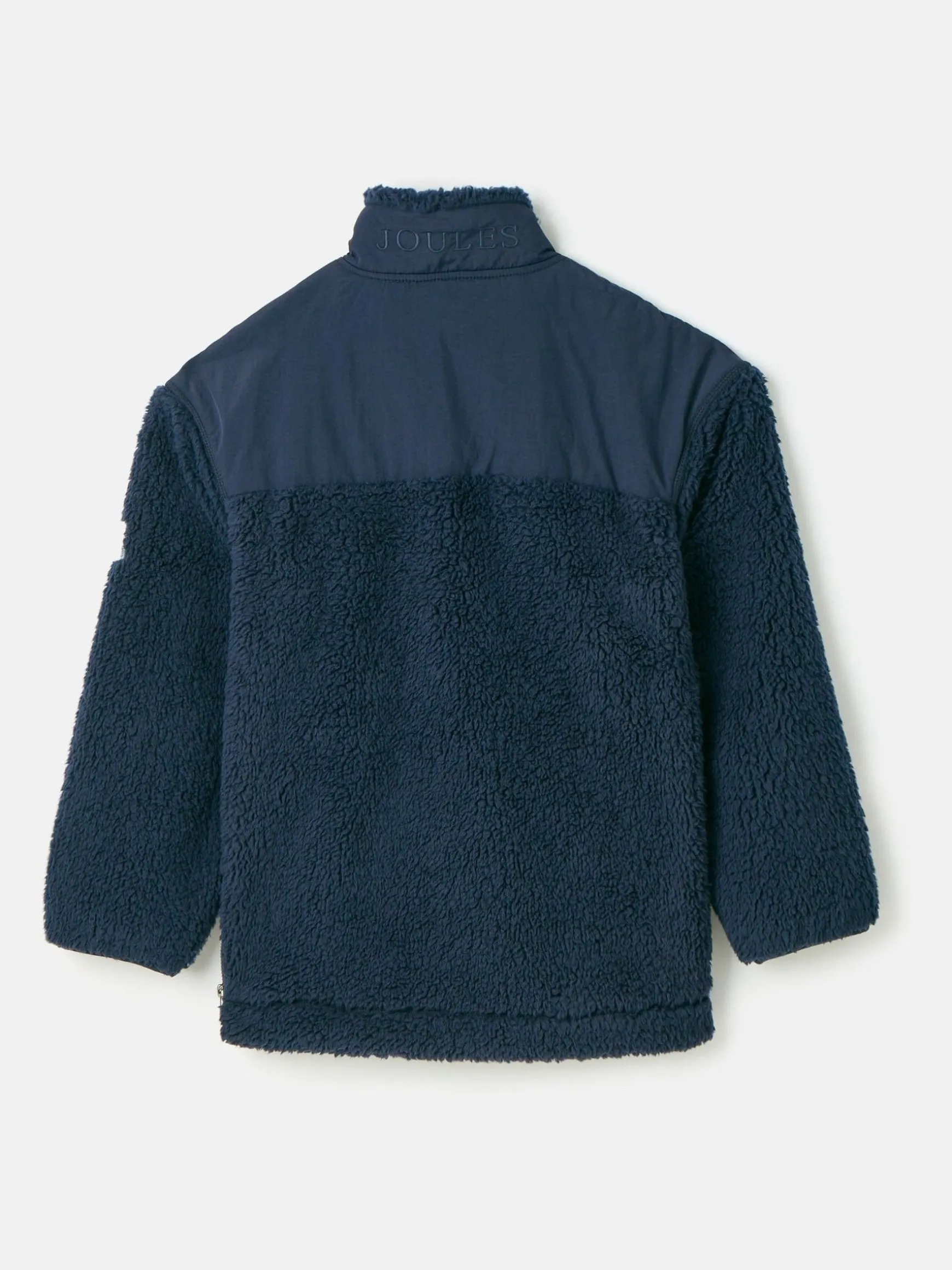 Boys' Billy Navy Blue Half Zip Borg Fleece
