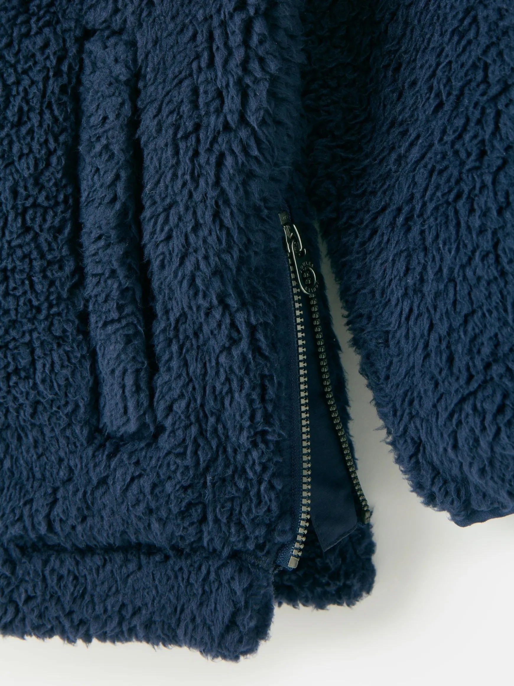 Boys' Billy Navy Blue Half Zip Borg Fleece