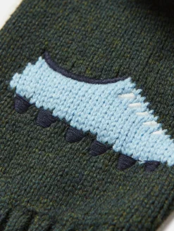 Boys' Burton Green Intarsia Knitted Jumper