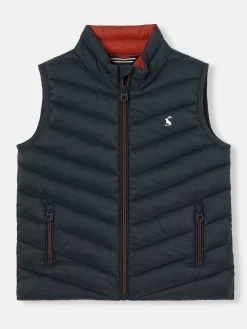 Boys' Crofton Navy Blue Packable Padded Gilet