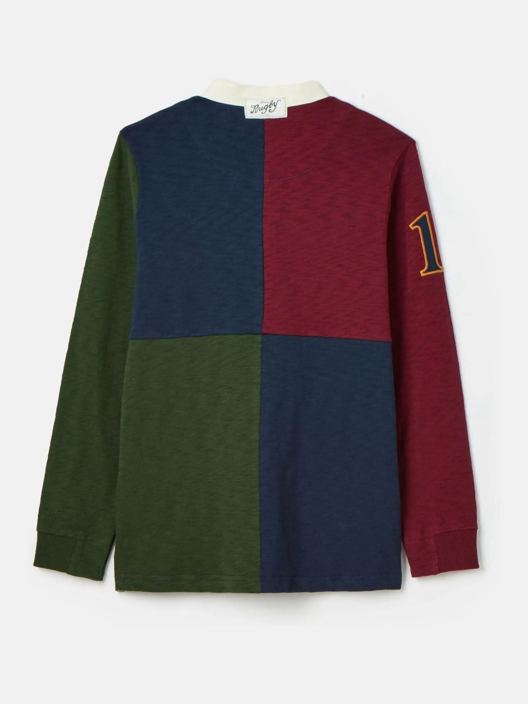 Boys' Kick Off Multi Grandad Collar Rugby Shirt