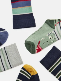 Boys' Neat Feet Stripe 3 Pack Socks