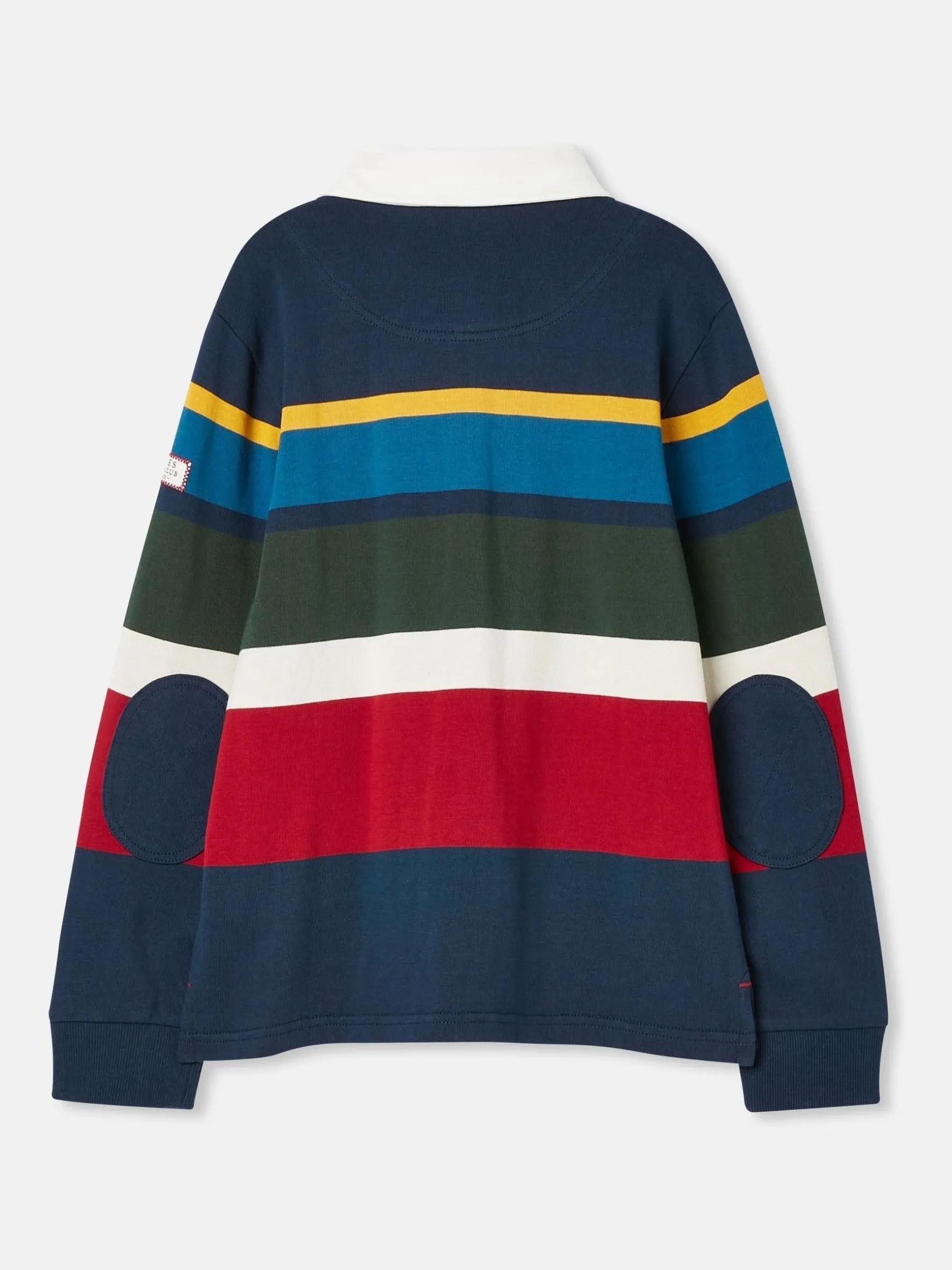 Boys' Onside Navy Striped Cotton Rugby Shirt