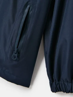 Boys' Rainwell Navy Blue Waterproof Raincoat With Hood