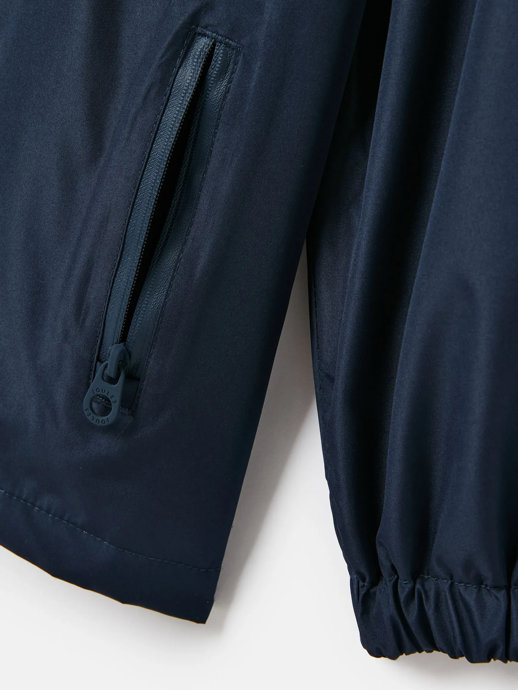 Boys' Rainwell Navy Blue Waterproof Raincoat With Hood