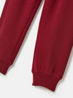 Boys' Ted Burgundy Red Relaxed Fit Joggers