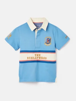 Boys' Tournament Blue Rugby Jersey Polo Shirt