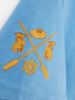 Boys' Tournament Blue Rugby Jersey Polo Shirt