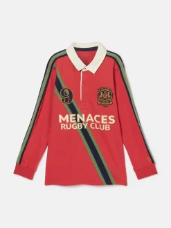 Boys' Tournament Red Rugby Shirt