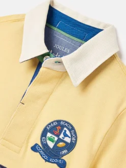 Boys' Tournament Yellow Rugby Jersey Polo Shirt