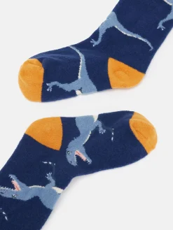 Boys' Warmly Blue/Yellow Super Soft Socks