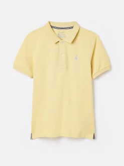 Boys' Woody Yellow Pique Cotton Polo Shirt
