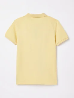 Boys' Woody Yellow Pique Cotton Polo Shirt