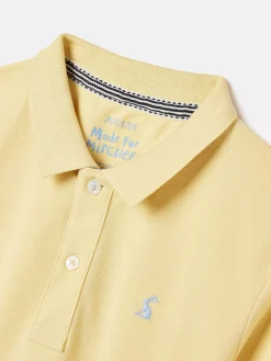 Boys' Woody Yellow Pique Cotton Polo Shirt
