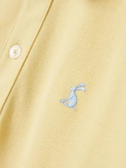 Boys' Woody Yellow Pique Cotton Polo Shirt