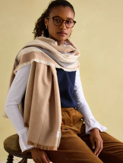 Bracewell Neutral Blanket Scarf