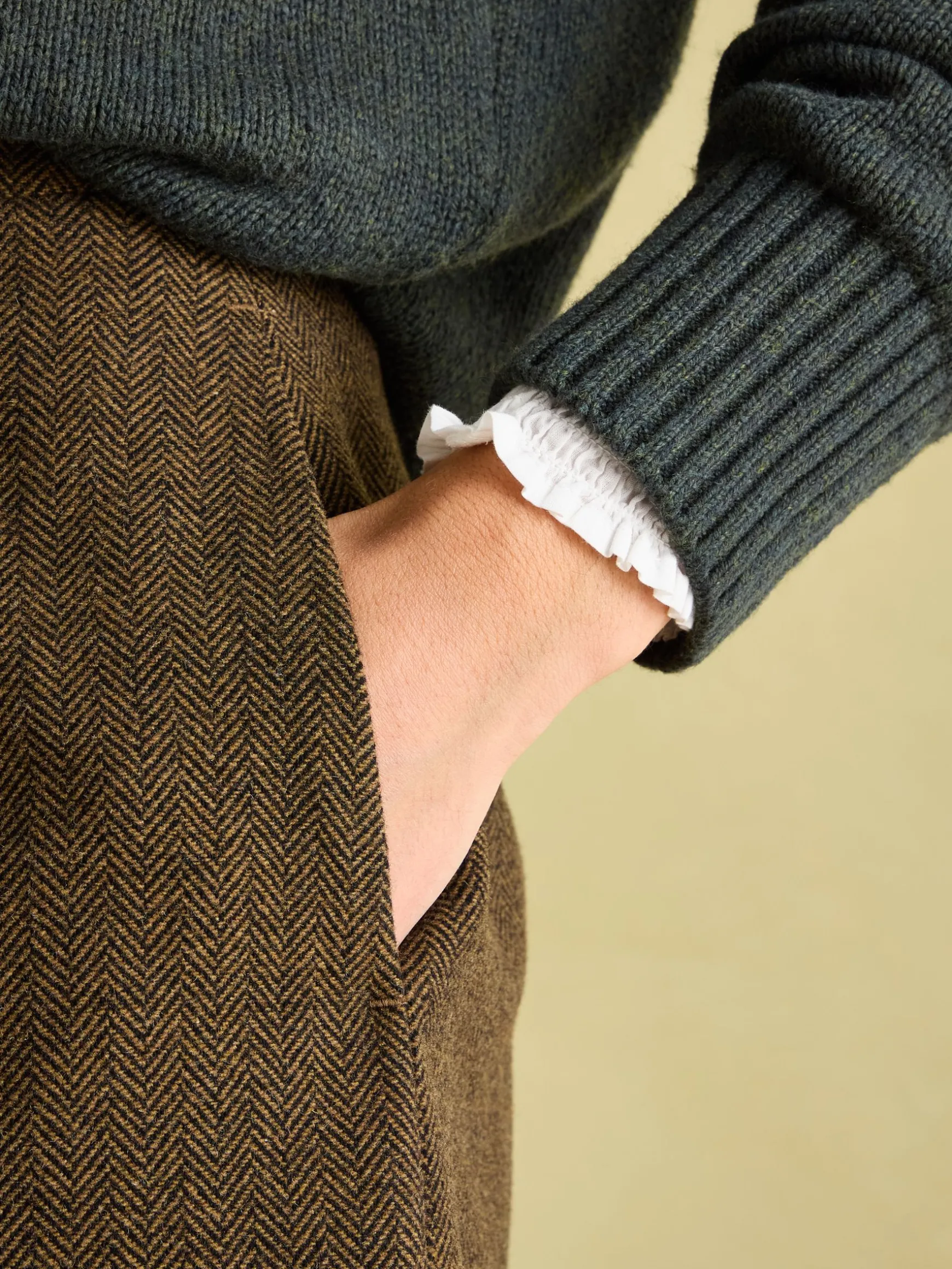 Bramble Brown Tweed Skirt