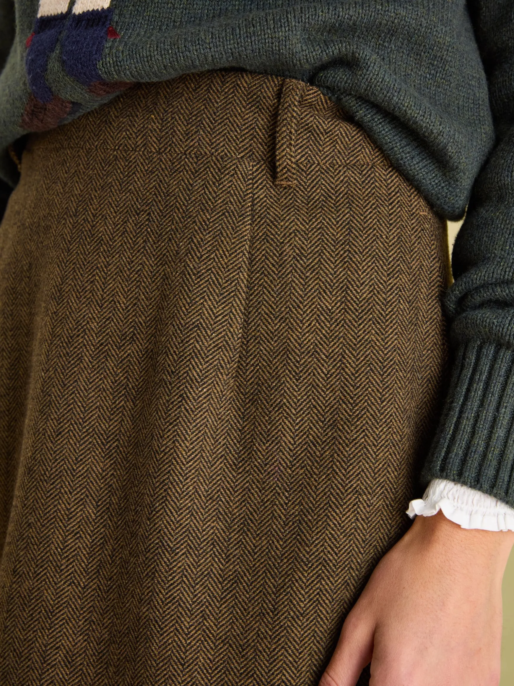 Bramble Brown Tweed Skirt