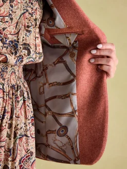 Bramble Pink Tweed Blazer