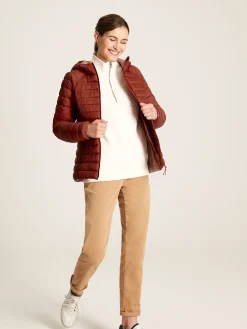 Bramley Red Showerproof Packable Padded Coat