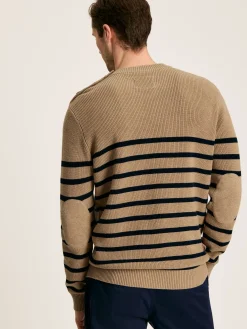 Breton Navy Stripe Crew Neck Knitted Jumper