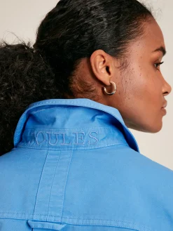 Brinley Blue Cotton Deck Shirt