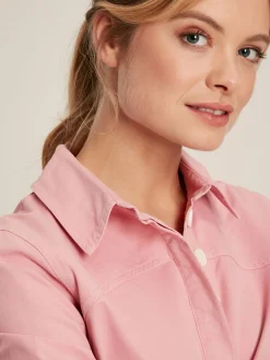 Brinley Pink Cotton Deck Shirt