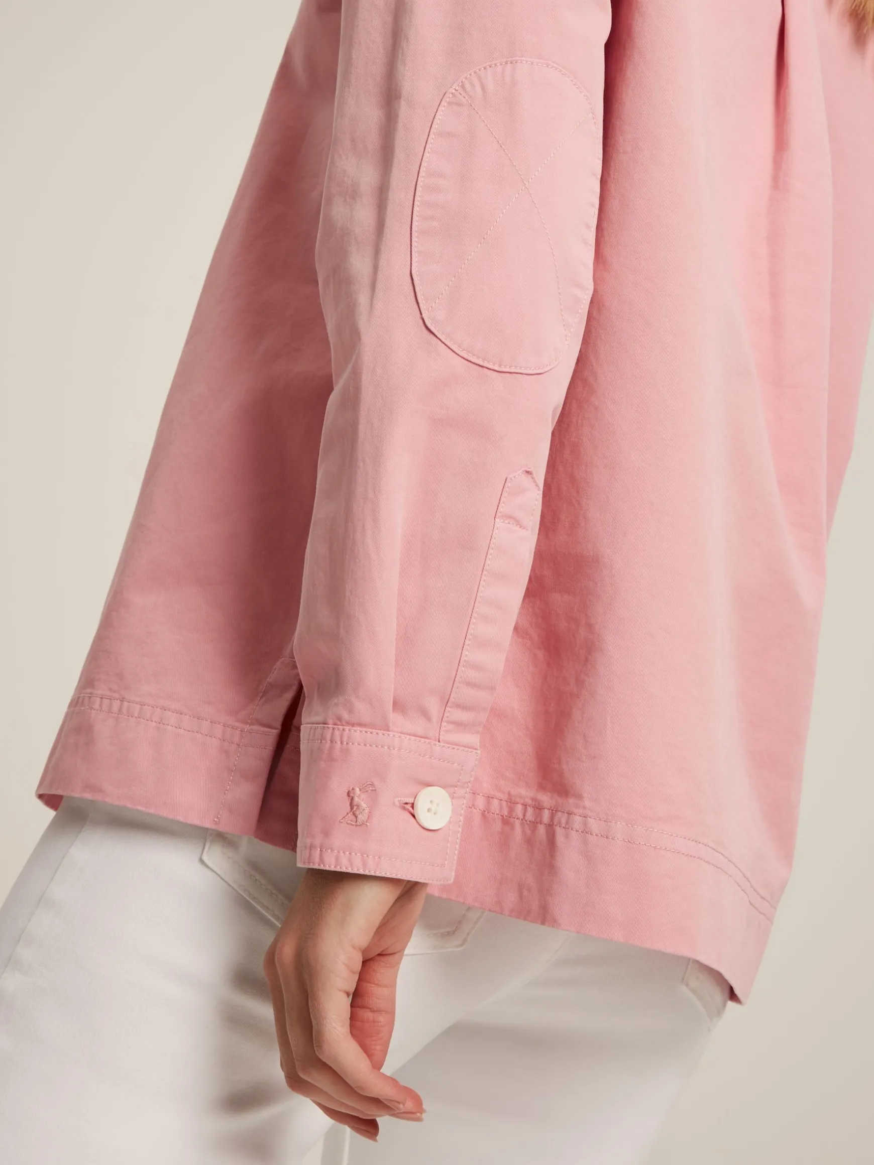 Brinley Pink Cotton Deck Shirt