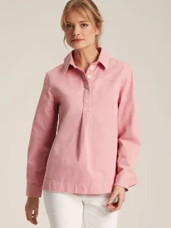 Brinley Pink Cotton Deck Shirt
