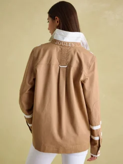 Brinley Tan Brown Cotton Deck Shirt