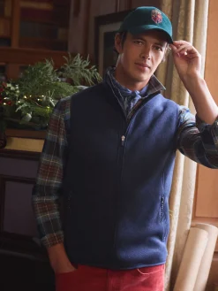 Broughton Navy Fleece Gilet