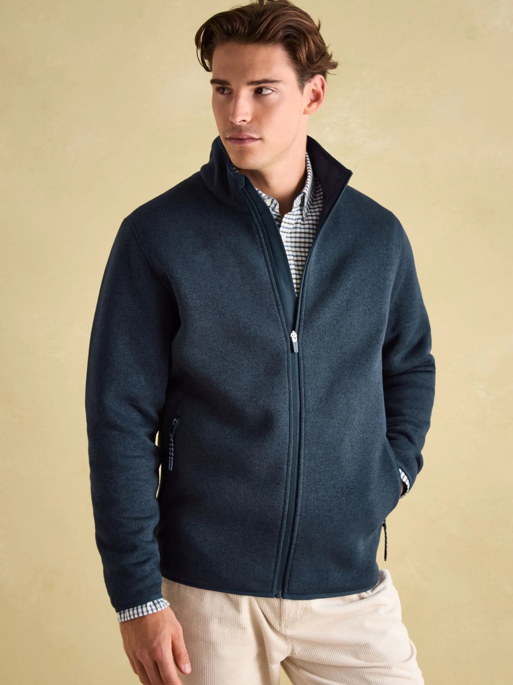 Broughton Navy Fleece Jacket