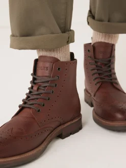 Brown Brogue Boots