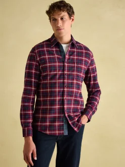 Buchanan Red Soft Brushed Cotton Check Shirt