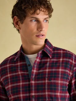 Buchanan Red Soft Brushed Cotton Check Shirt