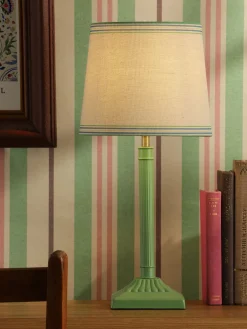 Buscot Green Square Base Table Lamp