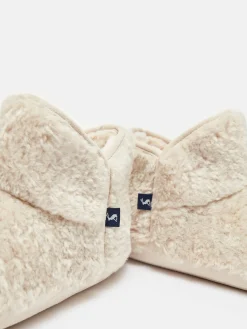 Cabin Luxe Oatmeal Faux Fur Slipper Boots