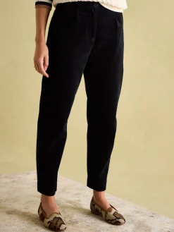 Calla Navy Corduroy Tapered Trousers