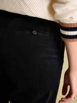 Calla Navy Corduroy Tapered Trousers