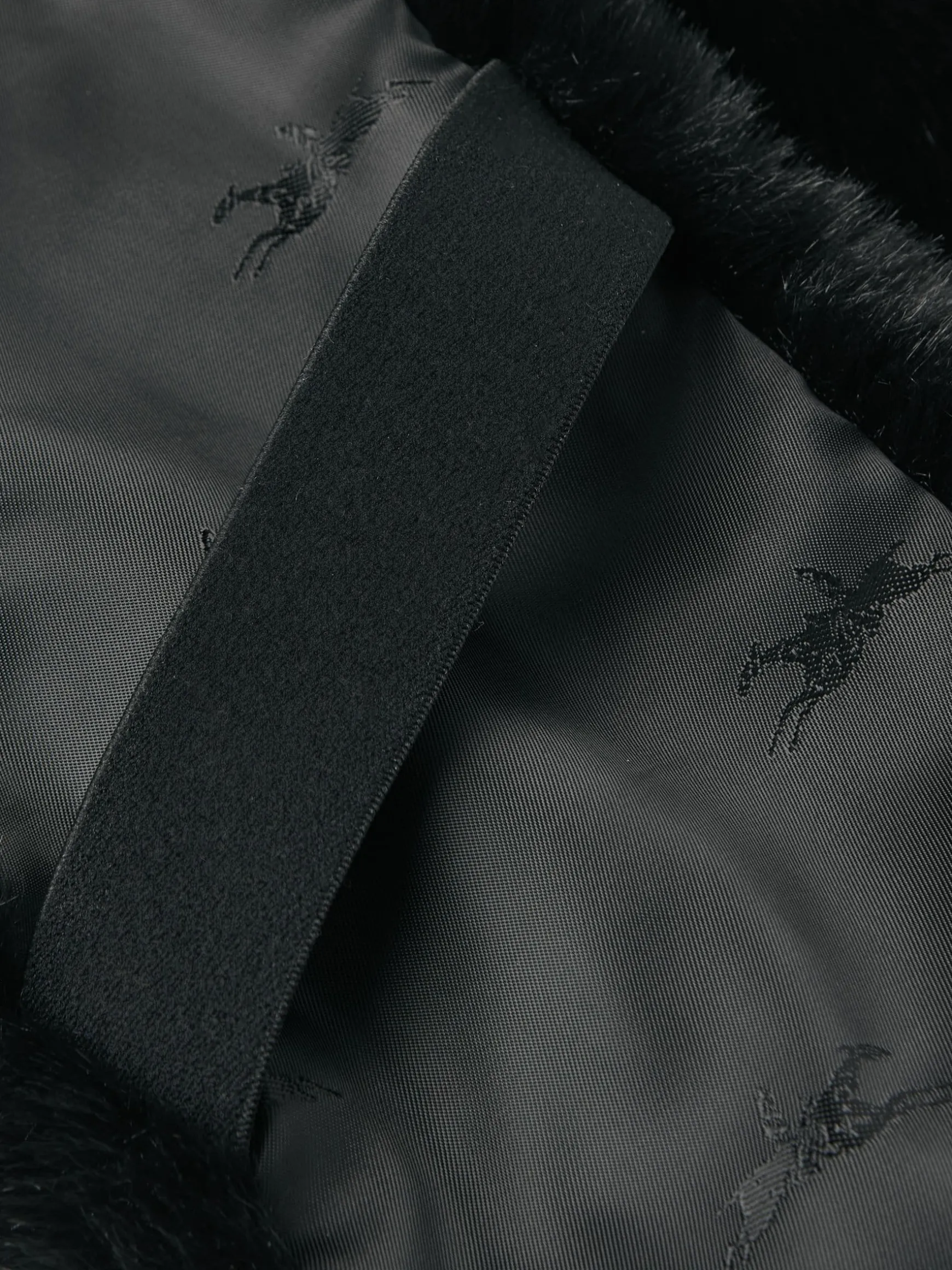 Callcott Black Faux Fur Scarf